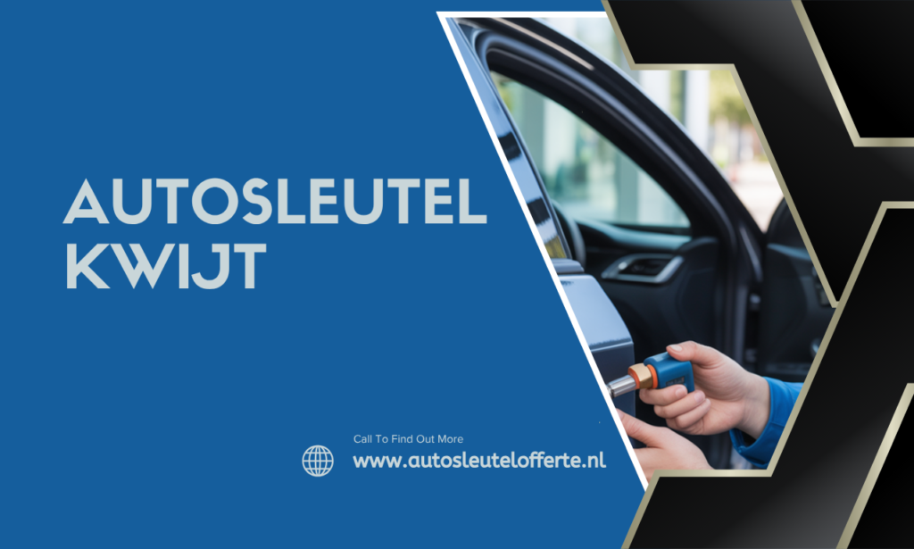 autosleutel kwijt